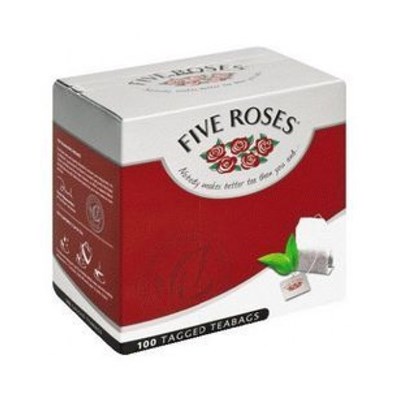 Five Roses Tagged Teabags 100 pack